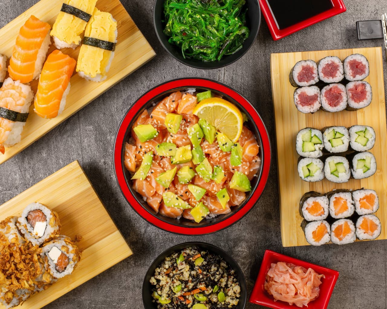 Offre WE SUSHI : Une formule achetée = 8 california rolls au choix offerts (formule à partir de 19€50)